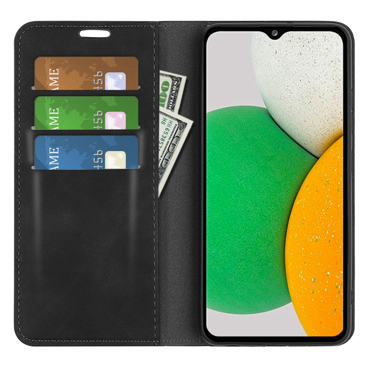 For Samsung Galaxy A03 Core Retro-skin Magnetic Leather Case