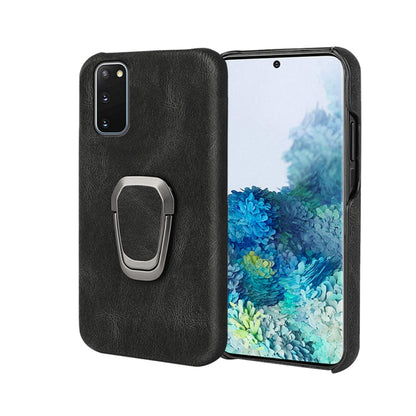 Ring Holder PU Phone Case For Samsung Galaxy S20