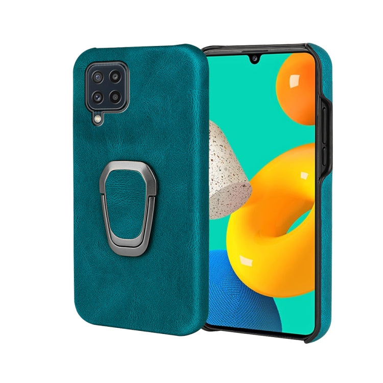 Ring Holder PU Phone Case For Samsung Galaxy M32