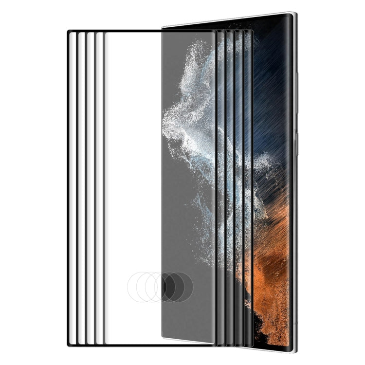 For Samsung Galaxy S22 Ultra ENKAY 3D Curved Full Heat Bending Tempered Glass Film, Open Hole Unlocking Version