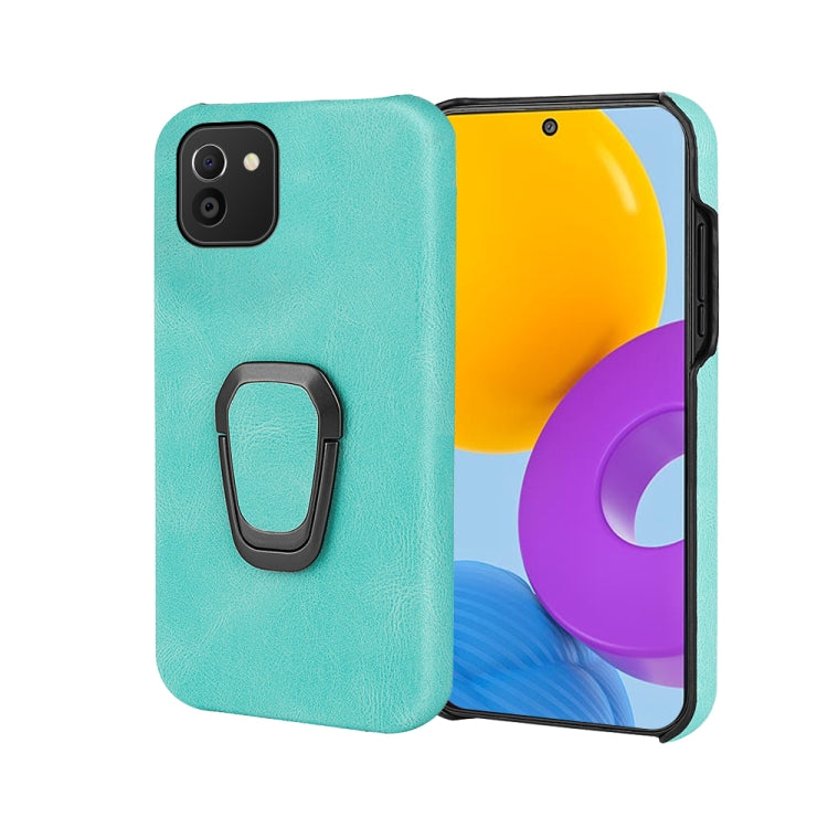 Ring Holder PU Phone Case For Samsung Galaxy A03 164mm