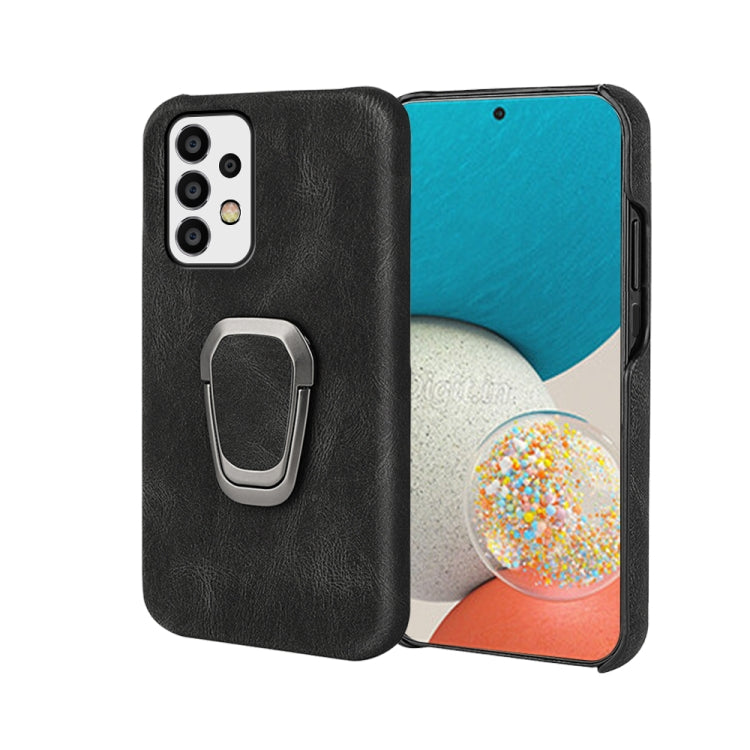 Ring Holder PU Phone Case For Samsung Galaxy A52 5G / 4G