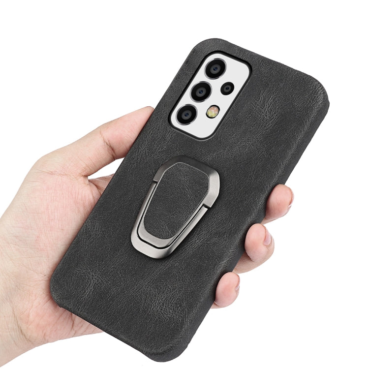Ring Holder PU Phone Case For Samsung Galaxy A52 5G / 4G