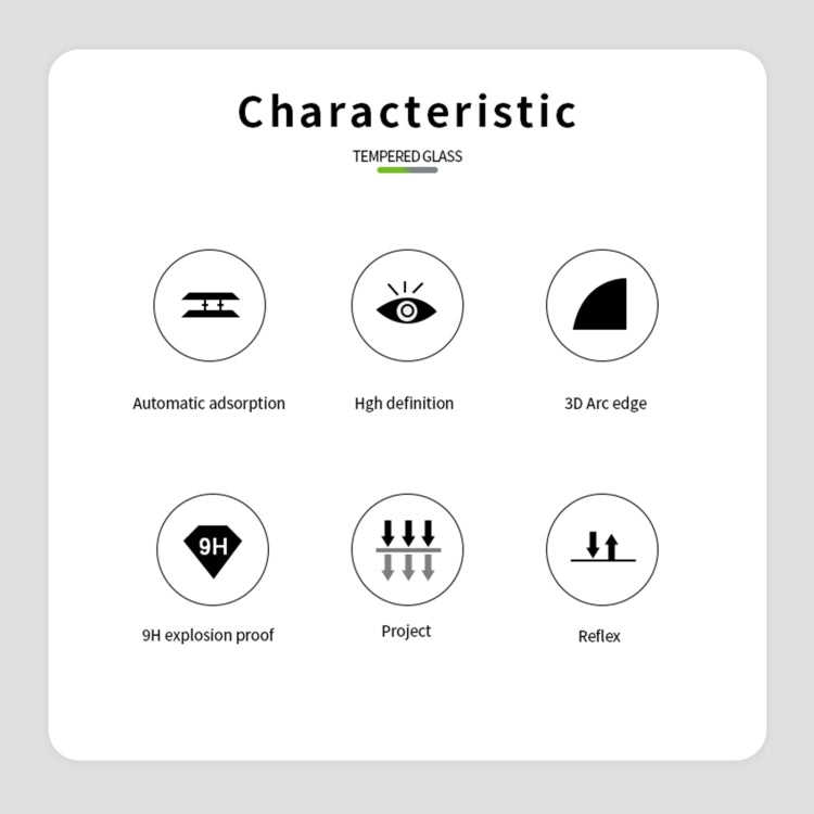 MOFI 9H 3D Hot Bending Explosion-Proof Tempered Glass Full Film