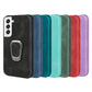 Ring Holder PU Phone Case For Samsung Galaxy S22+ 5G
