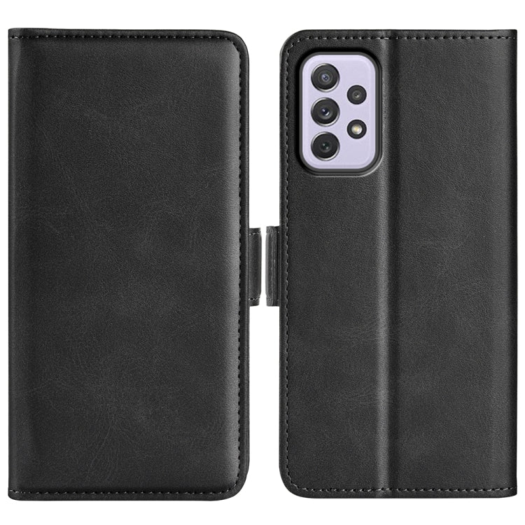 For Samsung Galaxy A73 5G Dual-side Magnetic Buckle Leather Case