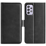 For Samsung Galaxy A73 5G Dual-side Magnetic Buckle Leather Case