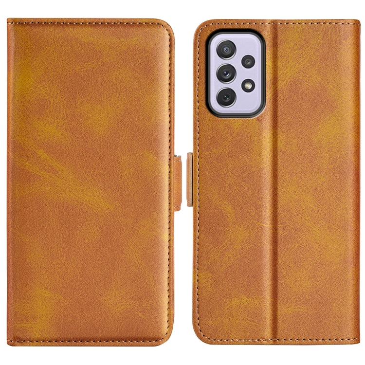 For Samsung Galaxy A73 5G Dual-side Magnetic Buckle Leather Case