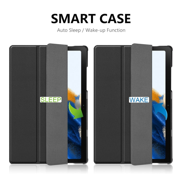For Samsung Galaxy Tab A8 10.5 2021 ENKAY Custer Texture Leather Smart Tablet Case