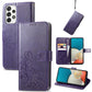 Four-leaf Clasp Embossed Buckle Mobile Phone Protection Leather Case