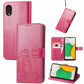 Four-leaf Clasp Embossed Buckle Mobile Phone Protection Leather Case