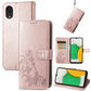 Four-leaf Clasp Embossed Buckle Mobile Phone Protection Leather Case