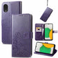 Four-leaf Clasp Embossed Buckle Mobile Phone Protection Leather Case