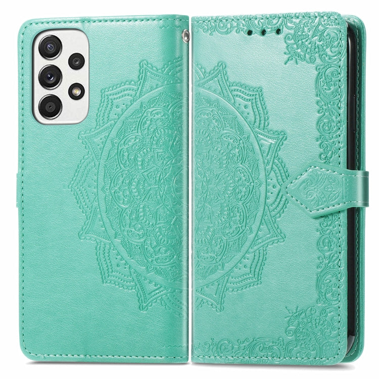 Mandala Flower Embossed Flip Leather Phone Case