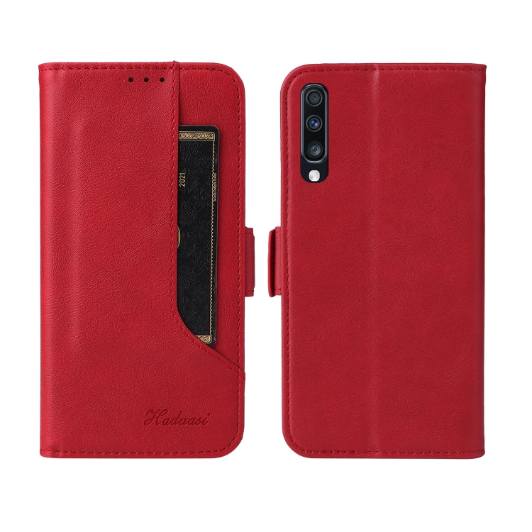 Dual Buckle Card Wallet Calf Leather Phone Case