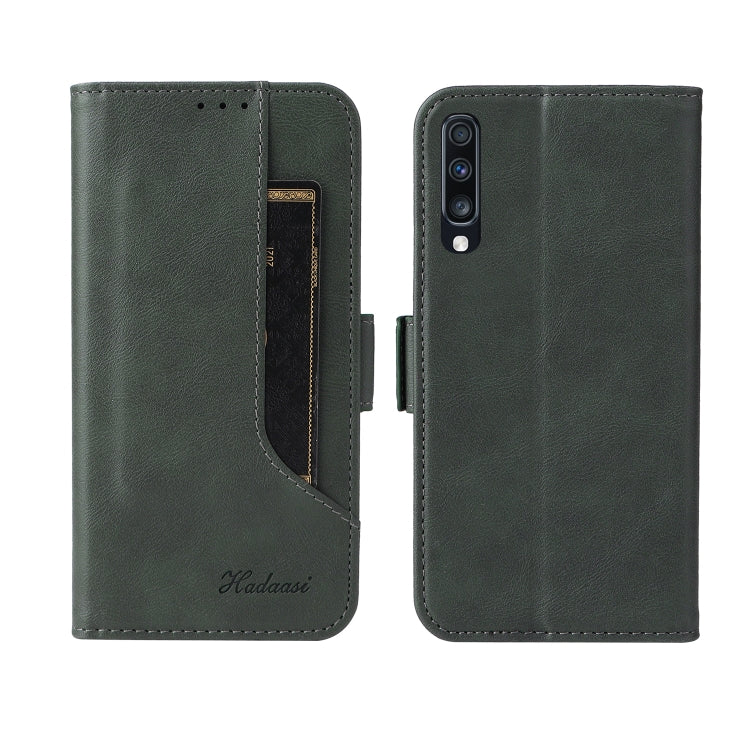 Dual Buckle Card Wallet Calf Leather Phone Case