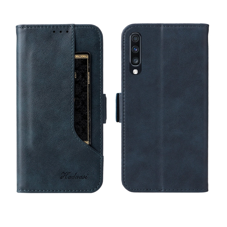 Dual Buckle Card Wallet Calf Leather Phone Case