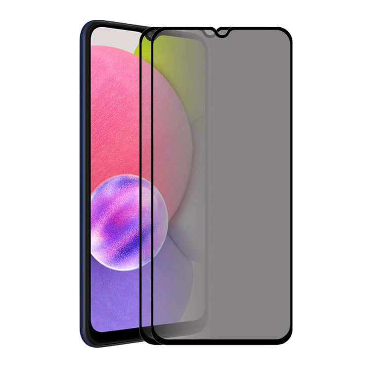 For Samsung Galaxy A03s ENKAY 28 Degree Anti-peeping Tempered Glass Full Screen Film