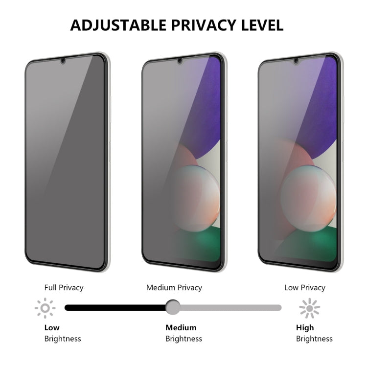For Samsung Galaxy A22 5G ENKAY 28 Degree Anti-peeping Tempered Glass Full Screen Film