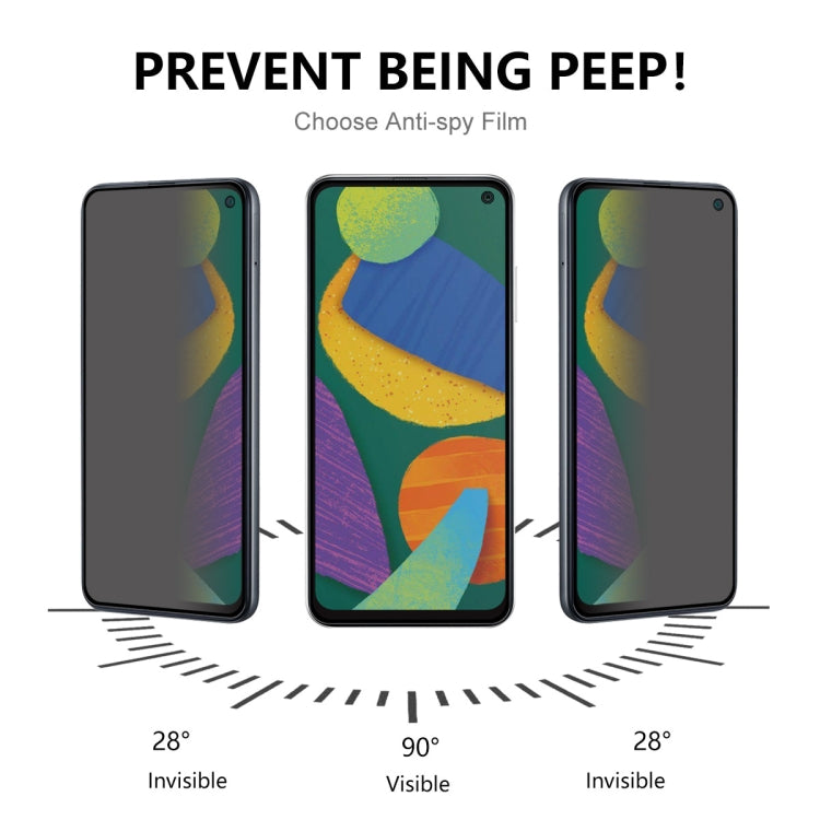 For Samsung Galaxy F52 5G / G62 / M62 ENKAY 28 Degree Anti-peeping Tempered Glass Full Screen Film