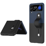 Skin Contrast Wristband Holder Folding Phone Case