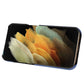 Ring Holder Honeycomb PU Phone Case For Samsung Galaxy S22 Ultra 5G
