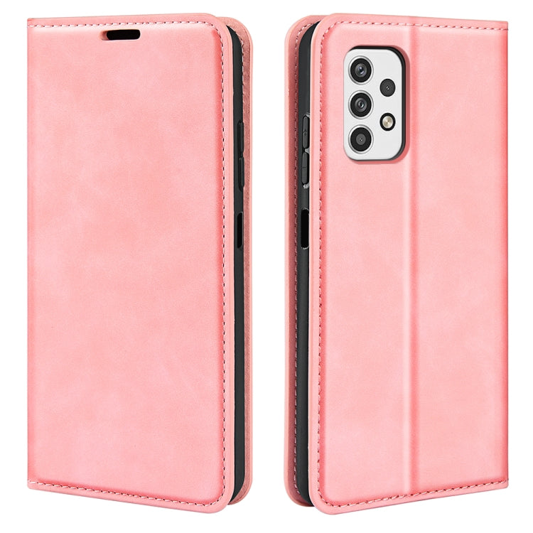 For Samsung Galaxy A23 5G Retro-skin Magnetic Suction Leather Phone Case