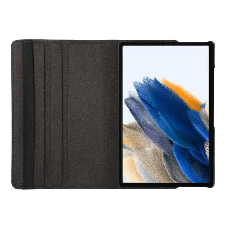 For Samsung Galaxy Tab A8 10.5 2021 X200/X205 ENKAY 360 Degree Rotation Litchi Leather Smart Case