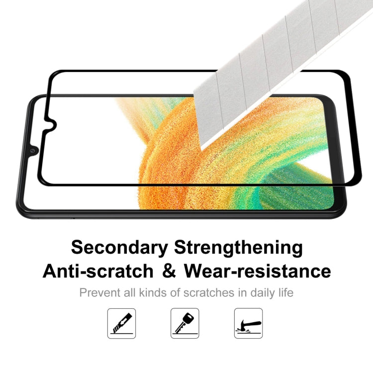 For Samsung Galaxy A33 5G ENKAY Full Glue 0.26mm 9H 2.5D Tempered Glass Full Film