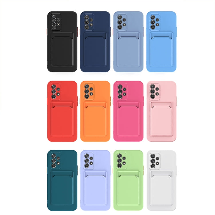 Skin Feel Card Contrast Color Button TPU Phone Case