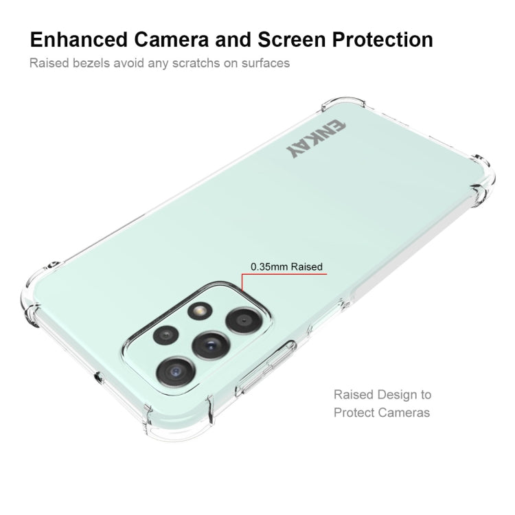 For Samsung Galaxy A23 ENKAY Clear TPU Shockproof Case, For Samsung Galaxy A23
