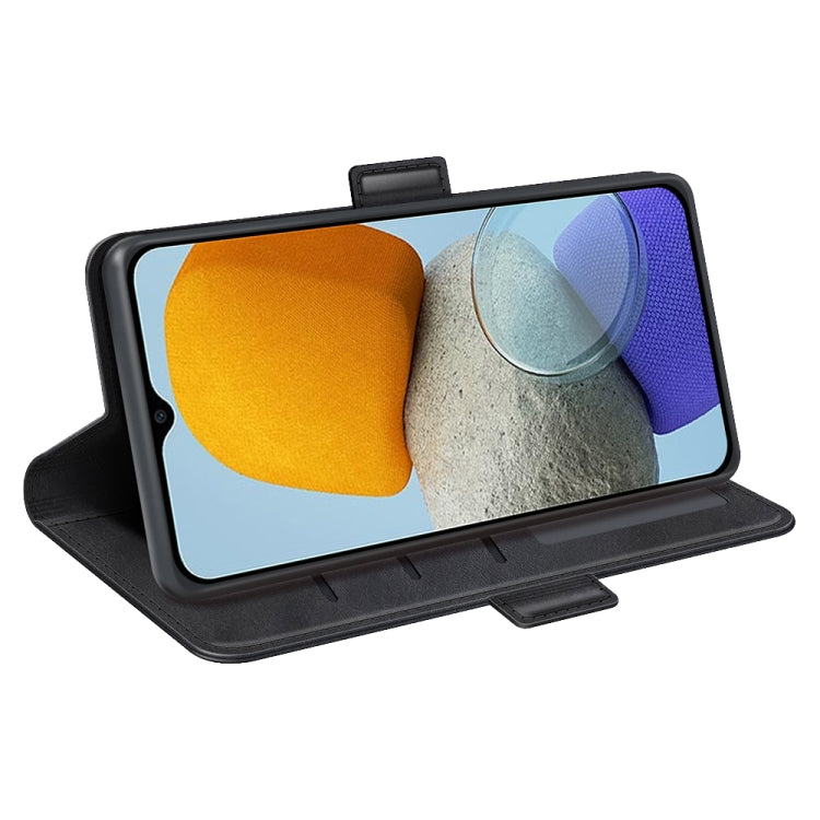 For Samsung Galaxy M23 5G Dual-side Magnetic Buckle Leather Phone Case