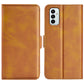 For Samsung Galaxy M23 5G Dual-side Magnetic Buckle Leather Phone Case