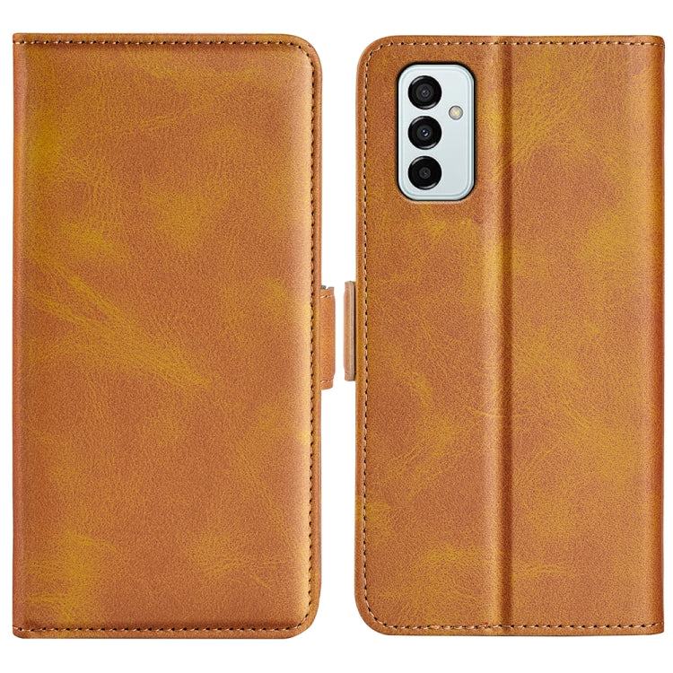 For Samsung Galaxy M23 5G Dual-side Magnetic Buckle Leather Phone Case