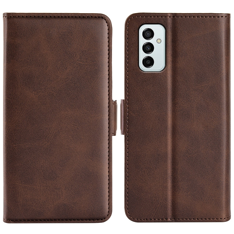 For Samsung Galaxy M23 5G Dual-side Magnetic Buckle Leather Phone Case
