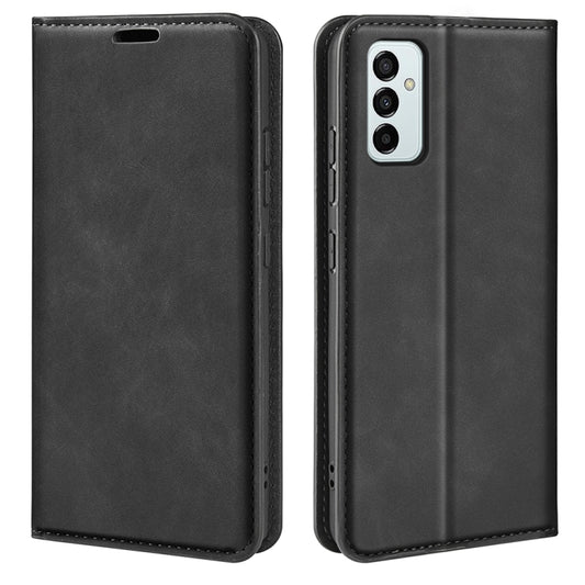 For Samsung Galaxy M23 5G Retro-skin Magnetic Suction Leather Phone Case