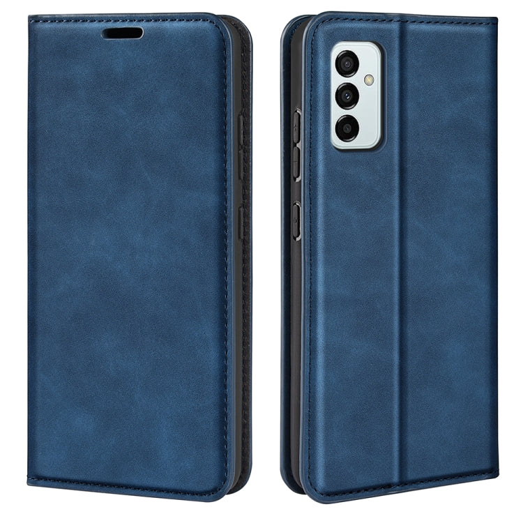 For Samsung Galaxy M23 5G Retro-skin Magnetic Suction Leather Phone Case