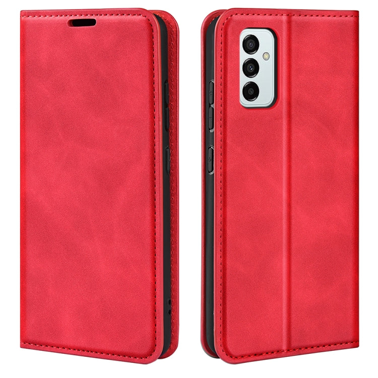For Samsung Galaxy M23 5G Retro-skin Magnetic Suction Leather Phone Case