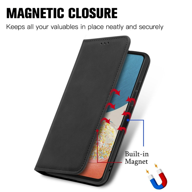 Retro Skin Feel Magnetic Horizontal Flip Leather Phone Case