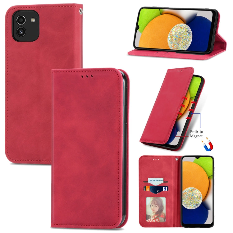 Retro Skin Feel Magnetic Horizontal Flip Leather Phone Case