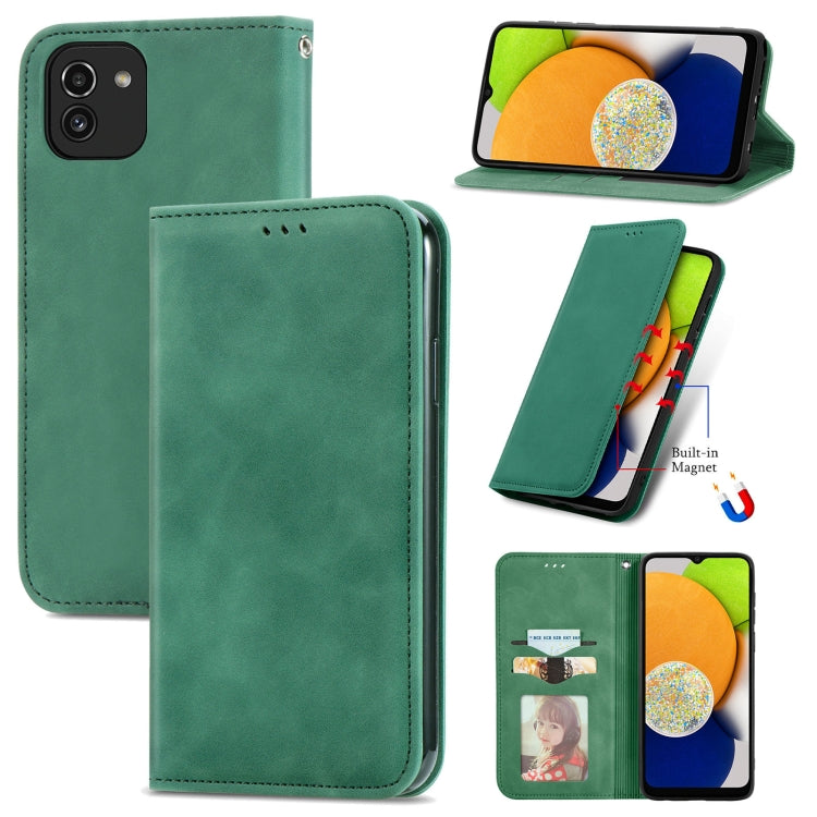 Retro Skin Feel Magnetic Horizontal Flip Leather Phone Case