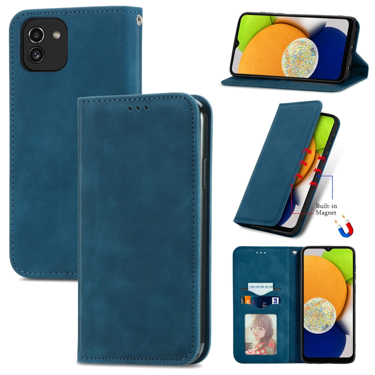 Retro Skin Feel Magnetic Horizontal Flip Leather Phone Case