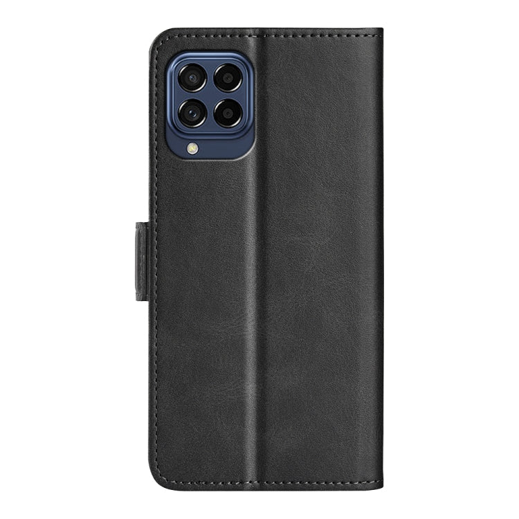 For Samsung Galaxy M53 Dual-side Magnetic Buckle Leather Phone Case