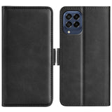 For Samsung Galaxy M53 Dual-side Magnetic Buckle Leather Phone Case