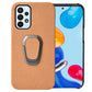 For Samsung Galaxy A23 4G Ring Holder Honeycomb PU Phone Case