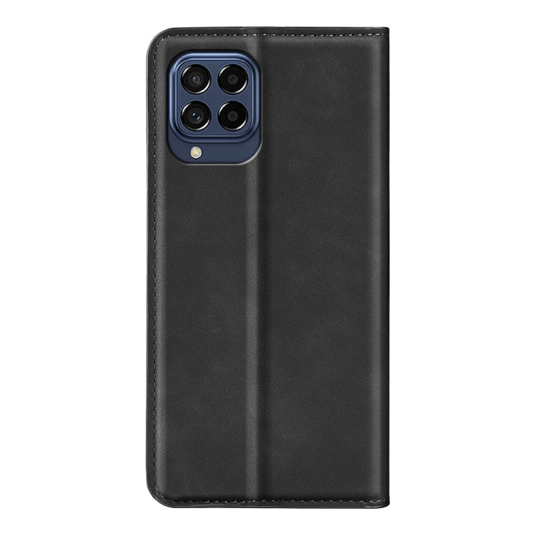For Samsung Galaxy M33 Retro-skin Magnetic Suction Leather Phone Case