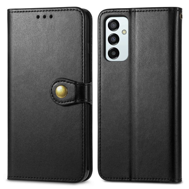 Solid Color Leather Buckle Phone Case