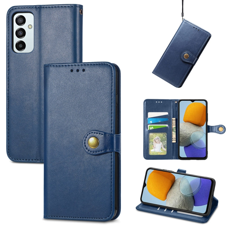 Solid Color Leather Buckle Phone Case