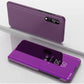 Electroplating Mirror Horizontal Flip Leather Case for Samsung A2 Core with Holder