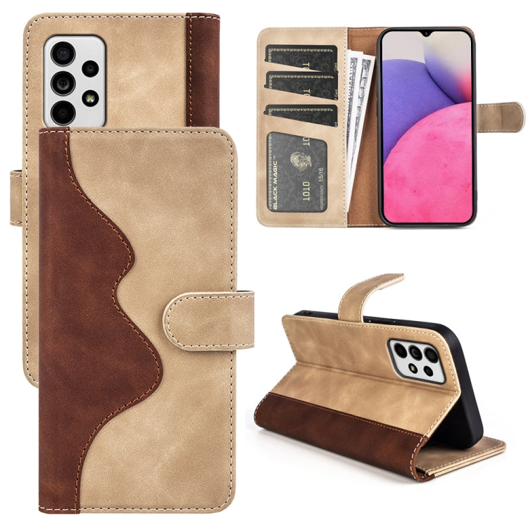 Stitching Horizontal Flip Leather Phone Case
